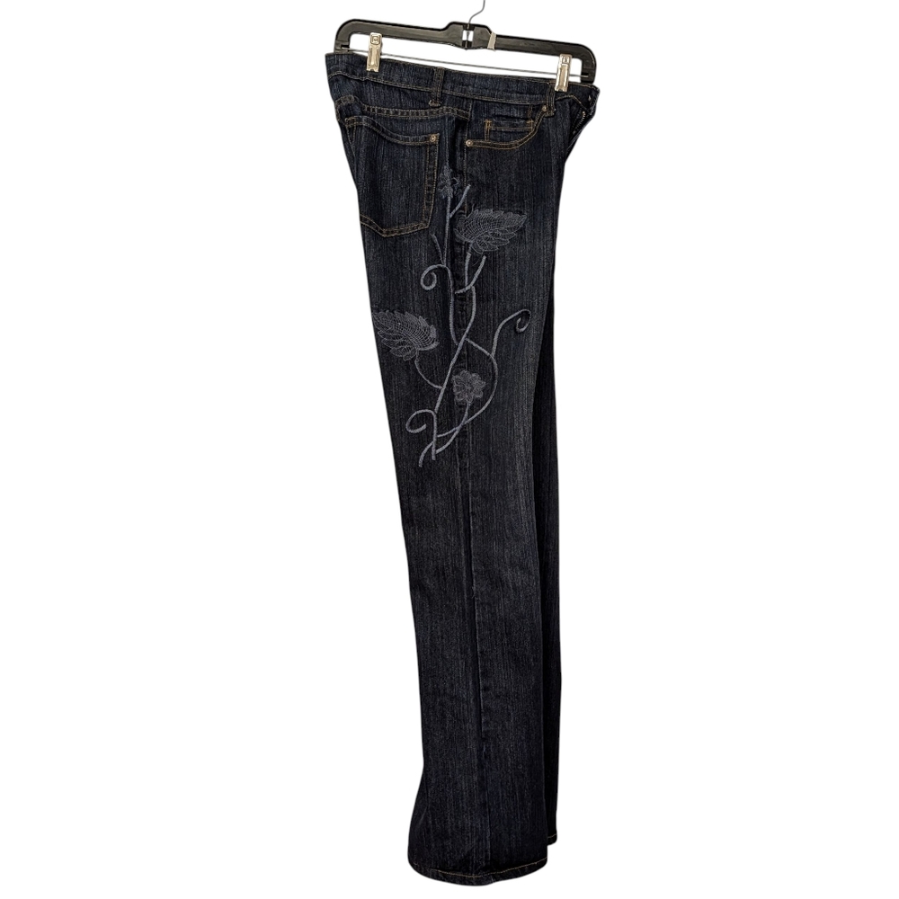 Bogari Jeans Womens Size 6 Dark Wash Vintage Western Y2K Revival Boho Hippie - Picture 3 of 9